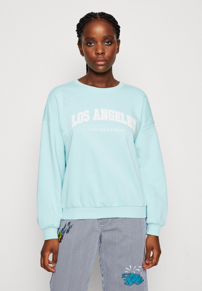 ONLY ONLDREAMER OVERSIZE O NECK Sweatshirt pastel turquoise los