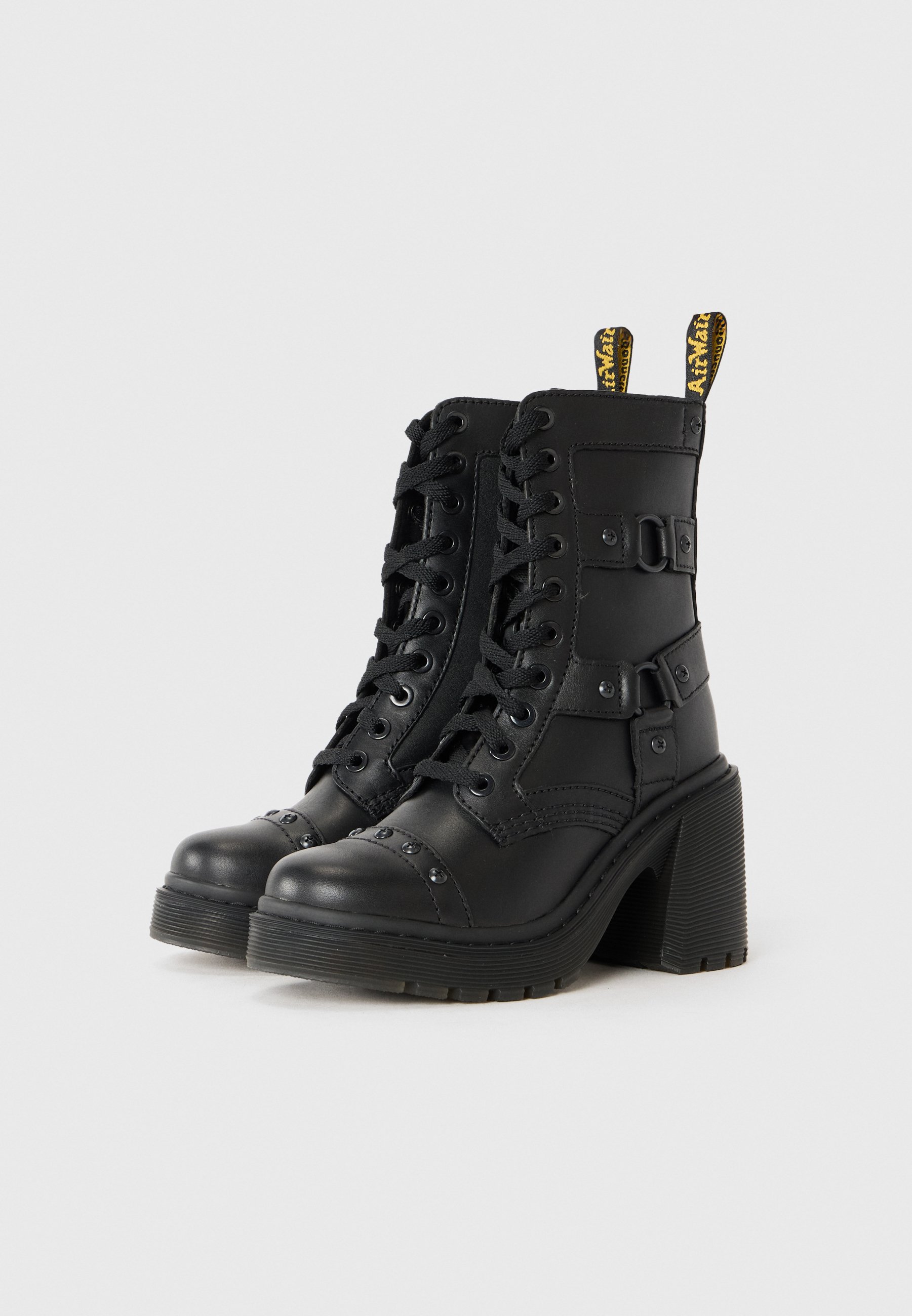 Dr. Martens CHESNEY HRNS - Enkellaarsjes met hoge hak - black