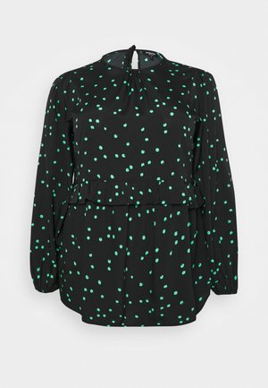 SMOCK WITH BOW BACK DETAIL - Top s dlouhým rukávem - green