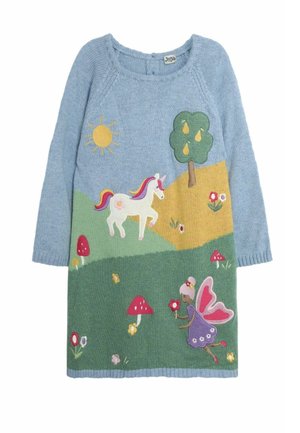 FAIRY & UNICORN MEADOW SCENE REGULAR FIT - Pulóverruha - blue