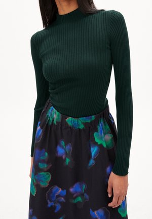 Pullover - mottled dark green