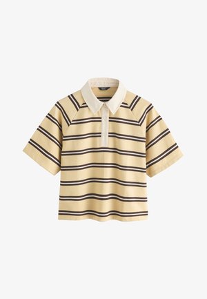 Next, Poloshirt - yellow/brown stripe