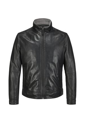 BARNEY - Lederjacke - schwarz