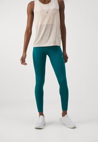 ASICS ROAD HIGH WAIST - Leggings da corsa lunghi - rich teal