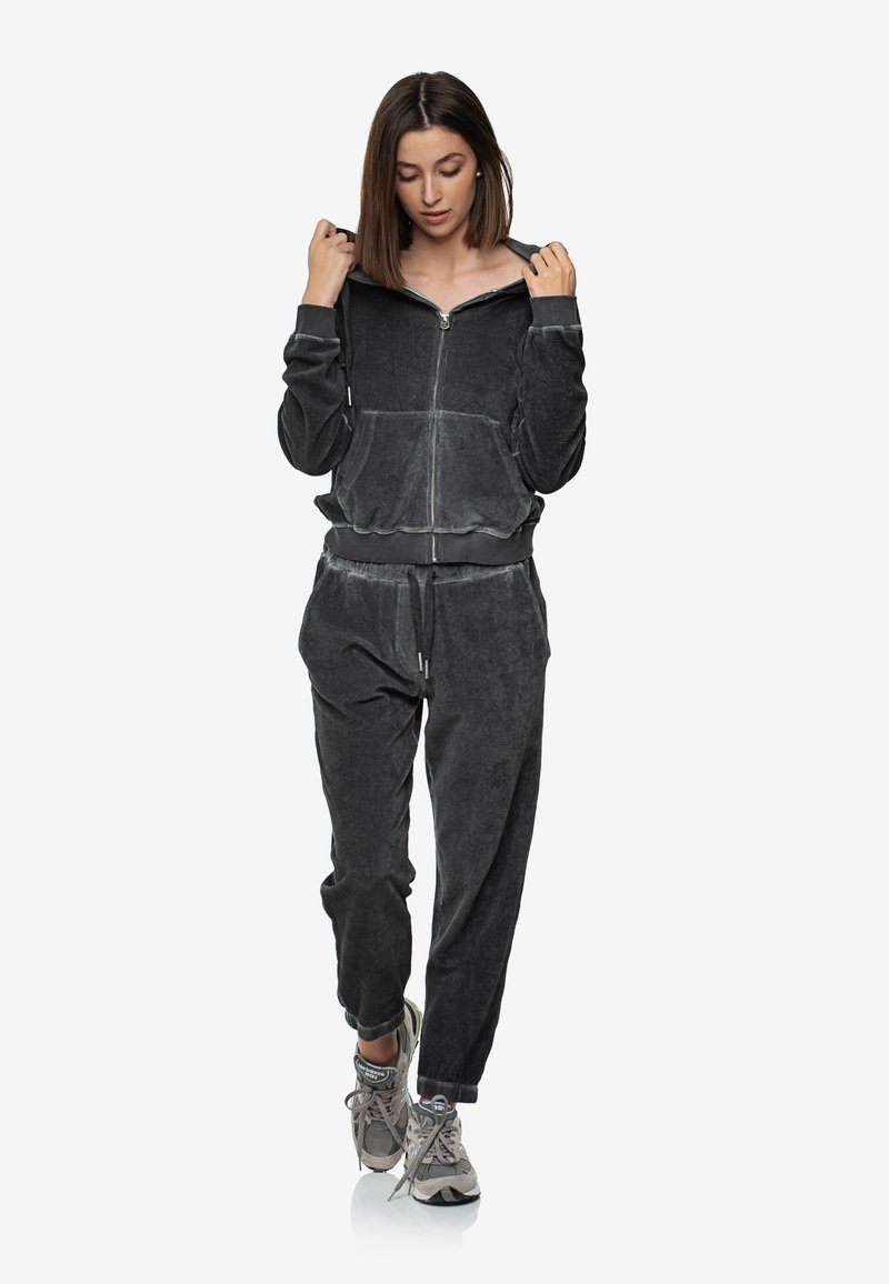 Damen Sweatshirts | True Religion COLD DYE Sweatjacke schwarz - JD09271 Damen Sweatshirts | True Religion COLD DYE Sweatjacke schwarz - JD09271