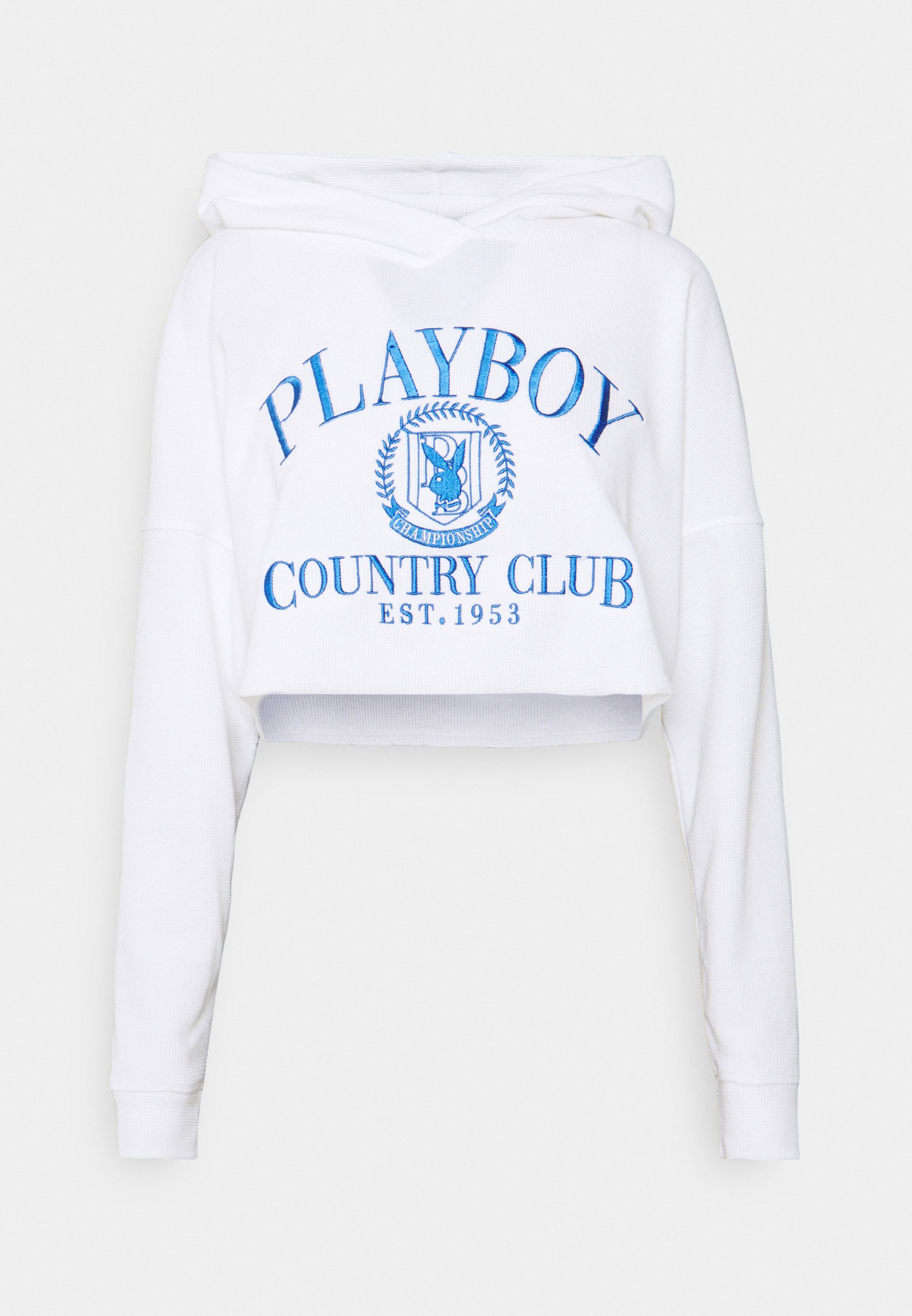 Missguided PLAYBOY SPORTS CROP HOODIE 