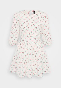 VMPAGE 3/4 DETAIL SHORT DRESS - Day dress - snow white