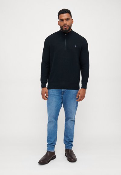 Polo Ralph Lauren Big & Tall QUARTER-ZIP JUMPER - Džemperis - black