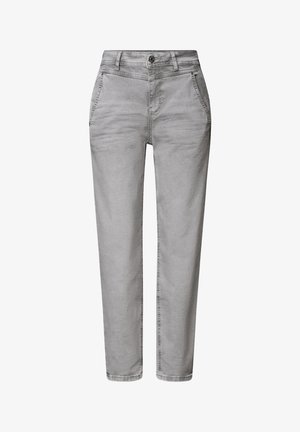 Street One, HIGH WAIST BARREL LEG JEANS IM LOOSE FIT - Jeans fuselé - light grey random