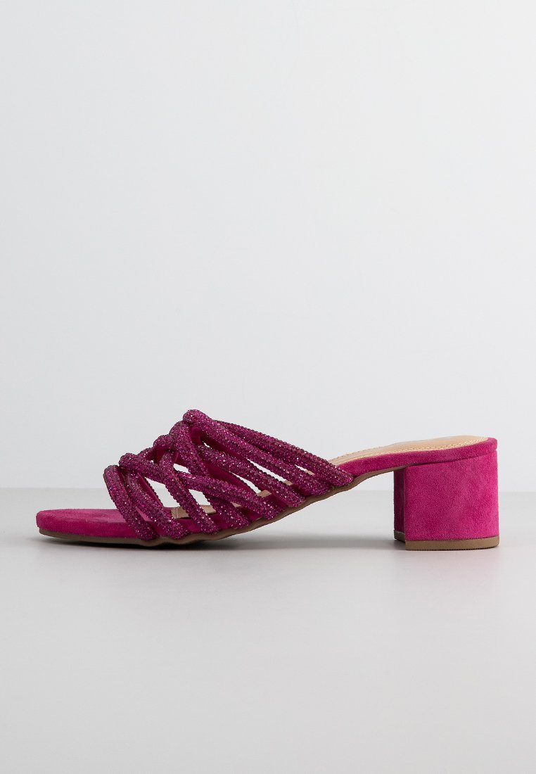 Cassis côte d’azur Muiltjes met hak donkerroze Cassis côte d’azur Muiltjes met hak donkerroze