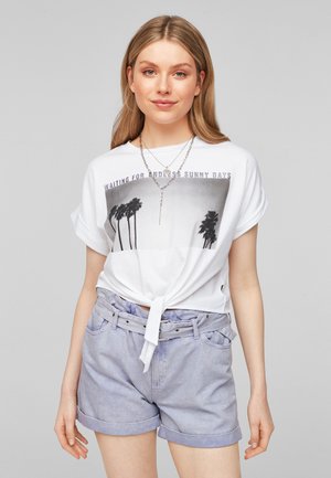 À DÉTAIL NOUÉ - Print T-shirt - white placed print