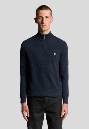 MID QUARTER ZIP  - Strickpullover - z dark navy marl