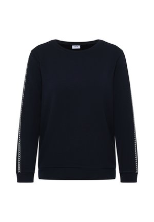 SHIRT MIT ÄRMELDETAIL - Sweatshirt - blau