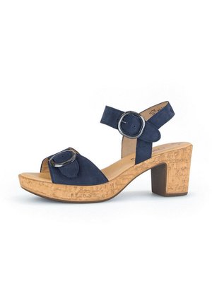 RIEMCHEN - Sandalen met plateauzool - blau