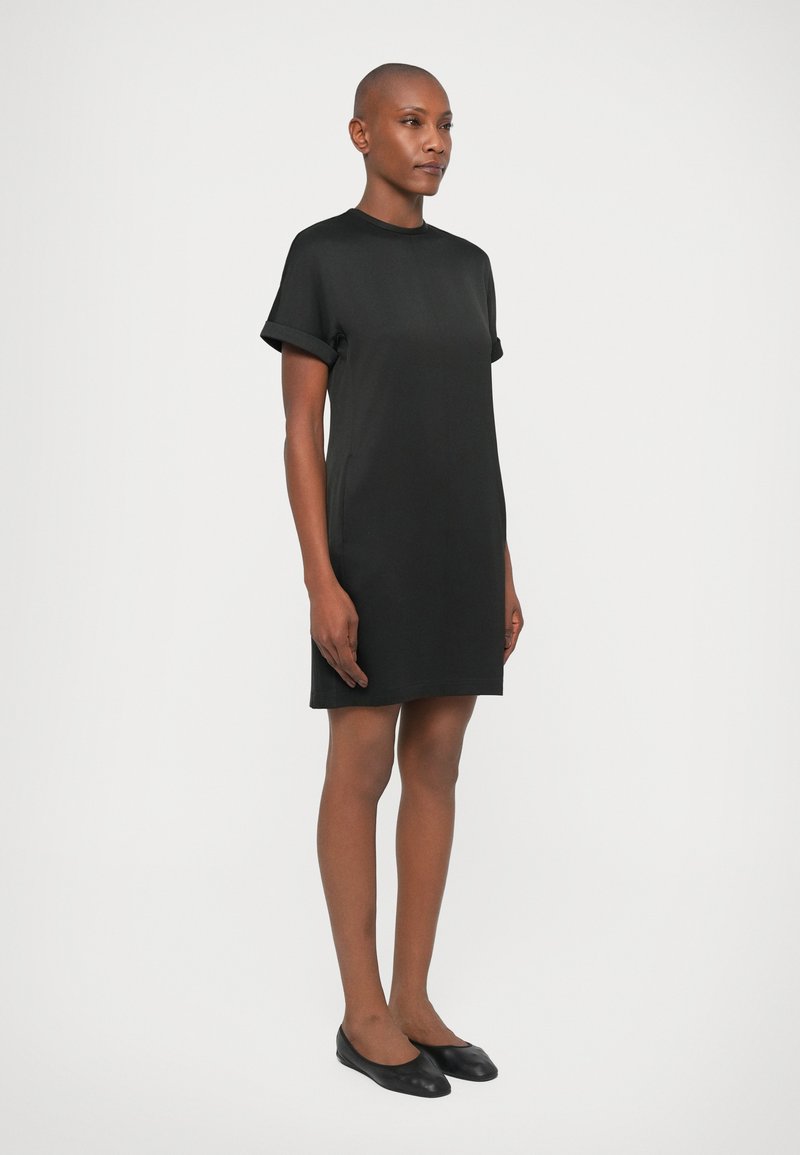 Filippa K BATWING SHORT SLEEVE DRESS - Day dress - black - Zalando.ie