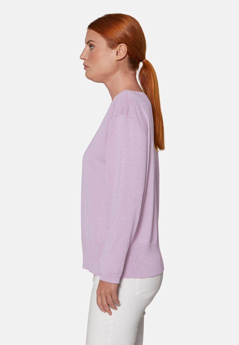 Damen Strickjacken | MADELEINE Strickpullover eisrose silberfarben/rosa meliert - TV47187 Damen Strickjacken | MADELEINE Strickpullover eisrose silberfarben/rosa meliert - TV47187