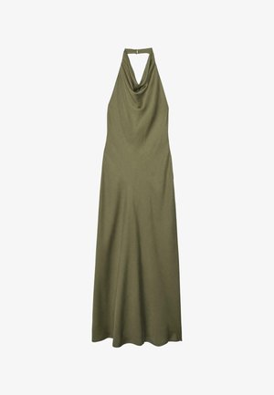 Stradivarius, BACKLESS HALTER MIDI DRESS 02317660 - Maxikjoler - evergreen