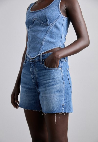 rag & bone VINTAGE CUT OFF - Džinsa auduma šorti - blue denim