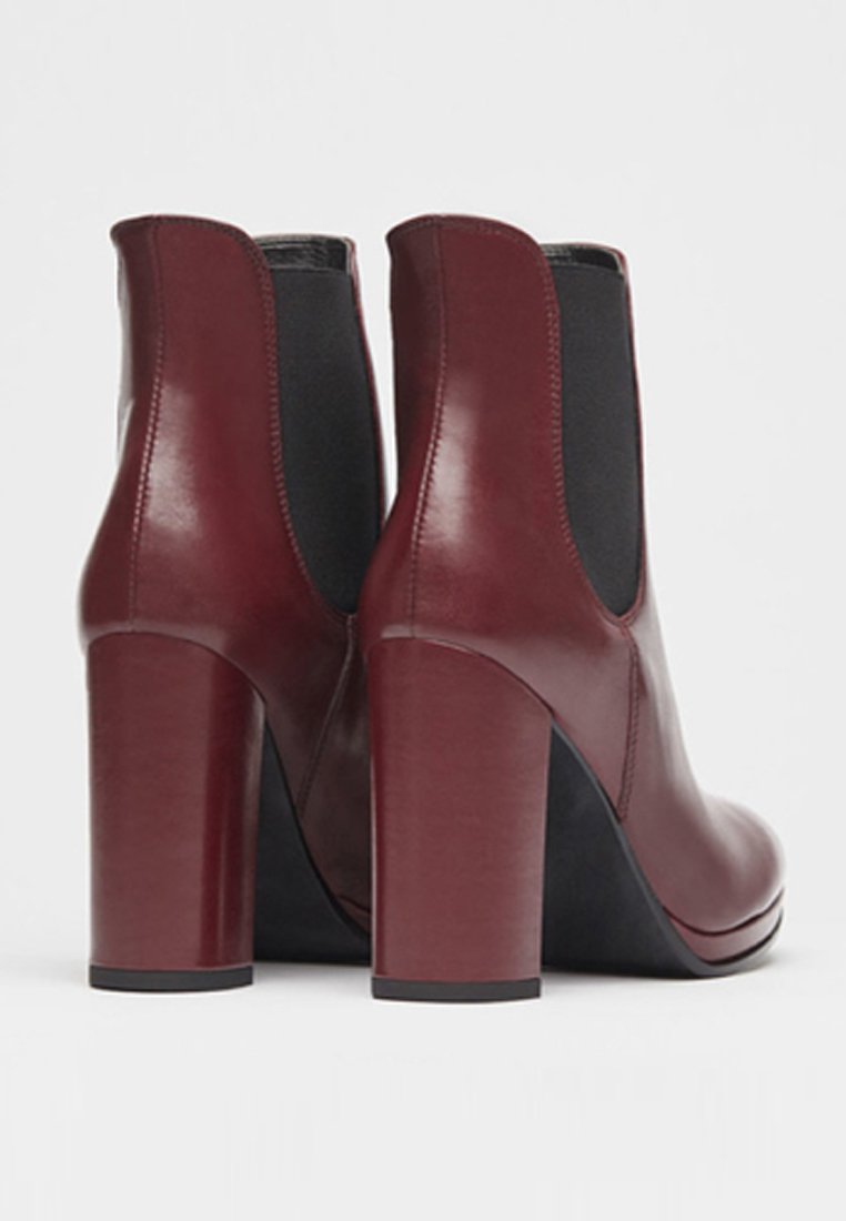 bottines bordeaux a talons bottines bordeaux a talons