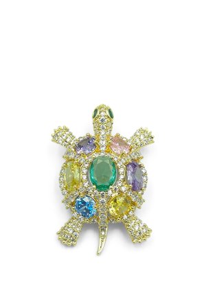 HEBE JEWELS, RAINBOW TURTLE - Brosche - multicolor & gold-coloured