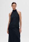 SLFLENA RACHELLE HALTER NECK - Toppi - dark sapphire