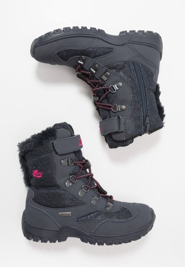 SASKIA - Winter boots - marine/pink