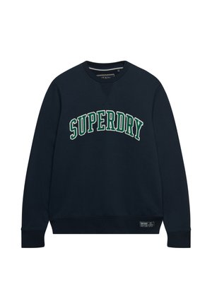 Superdry & Co, SUPERDRY ATHLETIC APPLIQUE RELAXED CREW SWEATSHIRT.. - Sweatshirt - eclipse navy