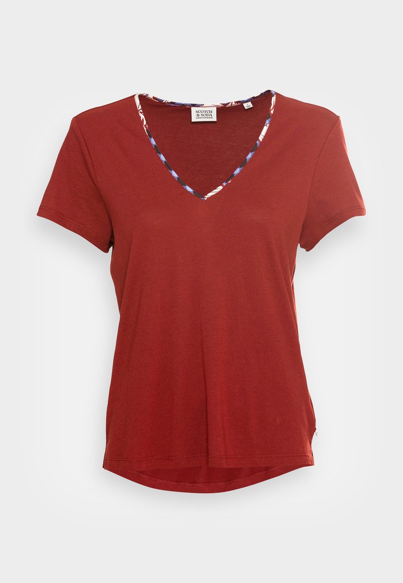 Damen T-Shirts | Scotch & Soda T-Shirt basic red clay/dunkelrot - GV38666 Damen T-Shirts | Scotch & Soda T-Shirt basic red clay/dunkelrot - GV38666
