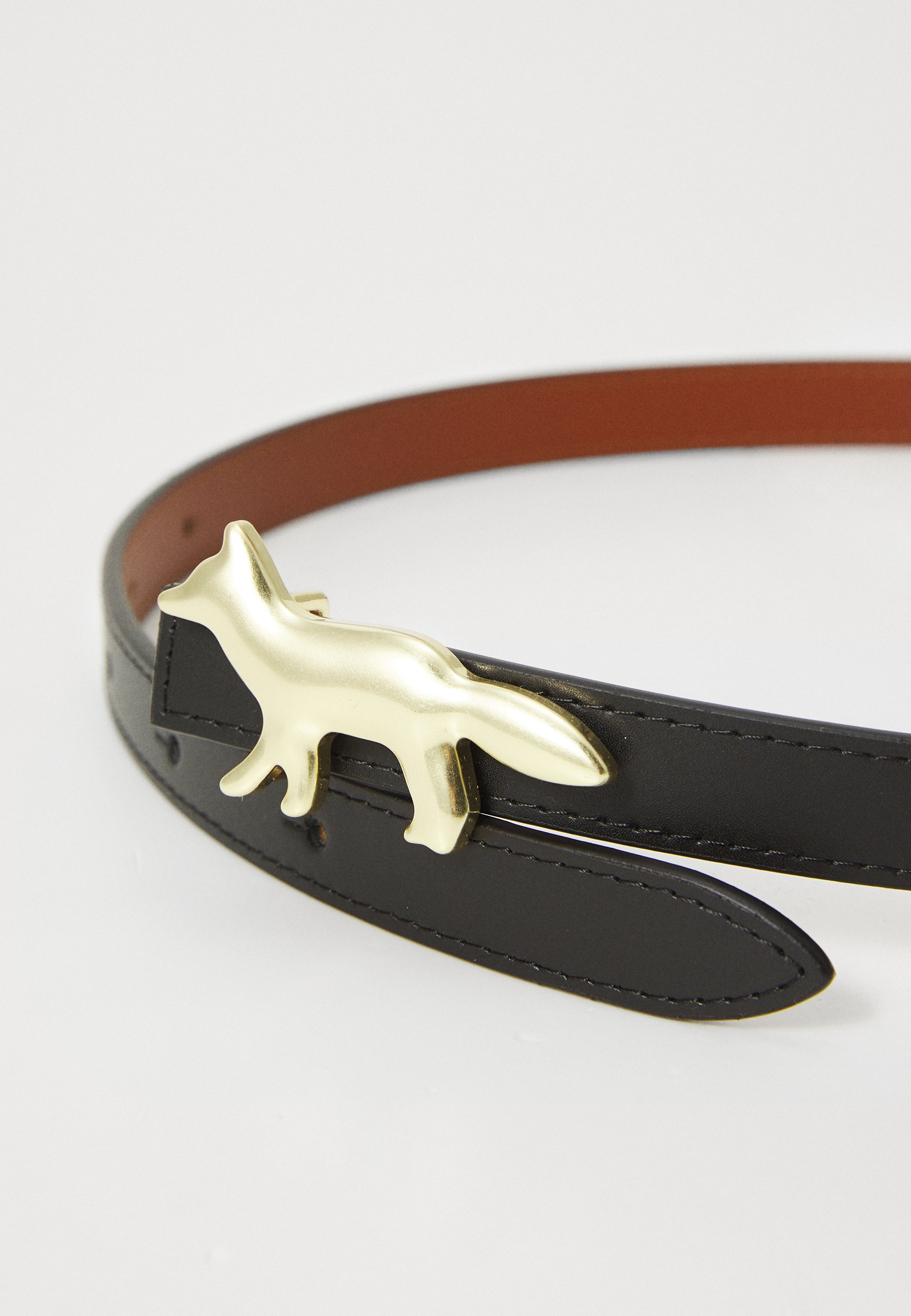 Maison Kitsuné PROFILE FOX REVERSIBLE BELT UNISEX - Belt - black