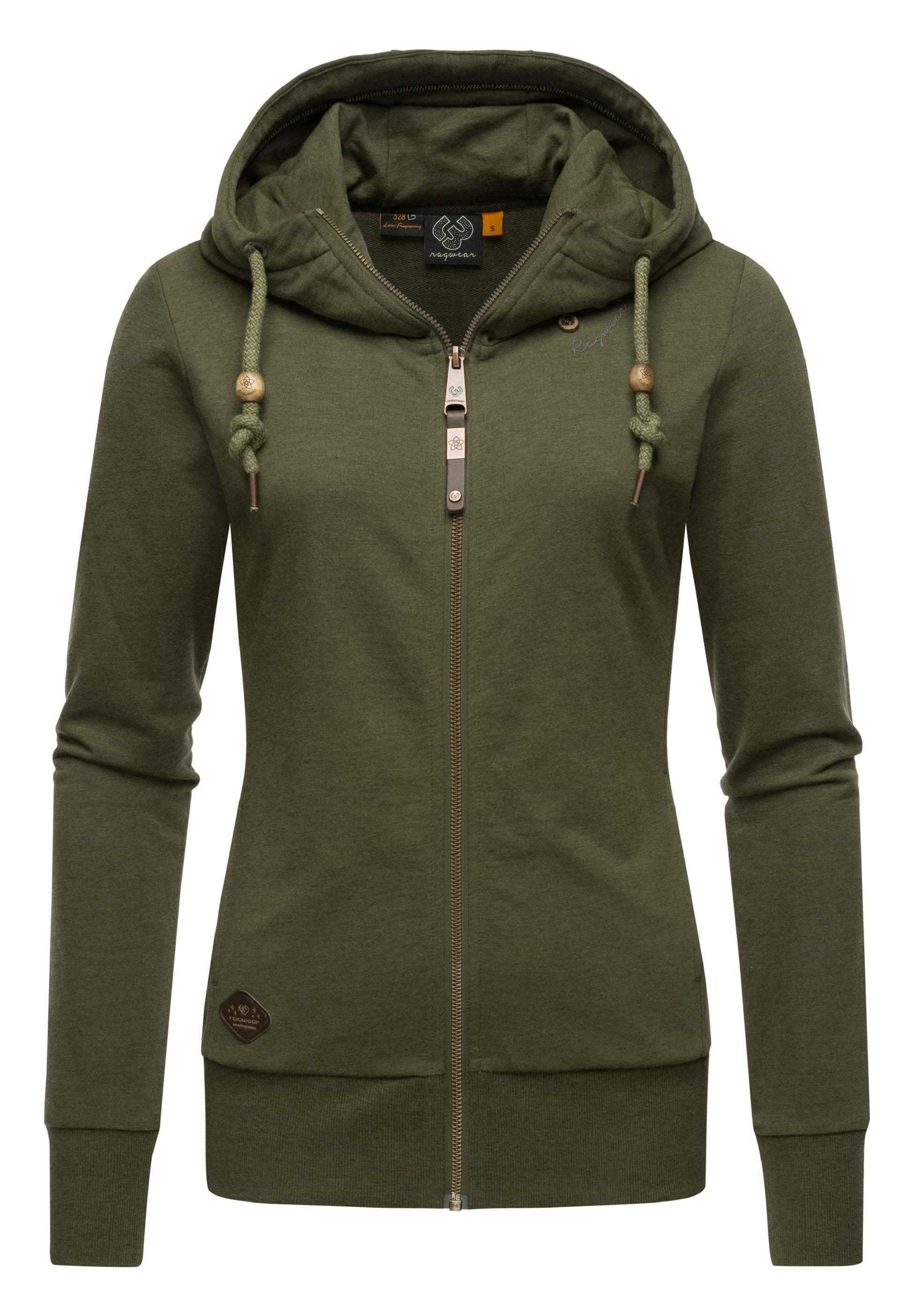 Green Zip Zip Hoodie Sweatshirt Olive Damen Ragwear GRIPY BOLD