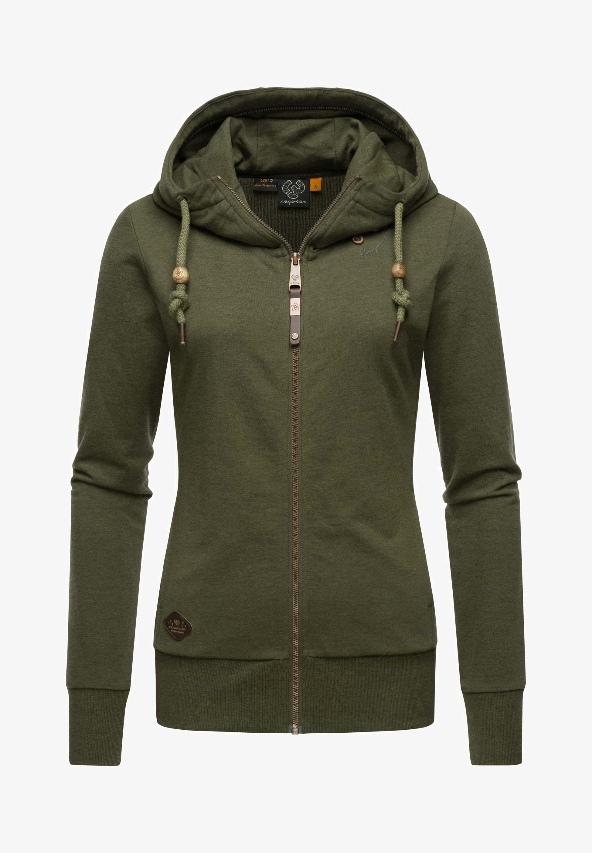 Green Zip Zip Hoodie Sweatshirt Olive Damen Ragwear GRIPY BOLD
