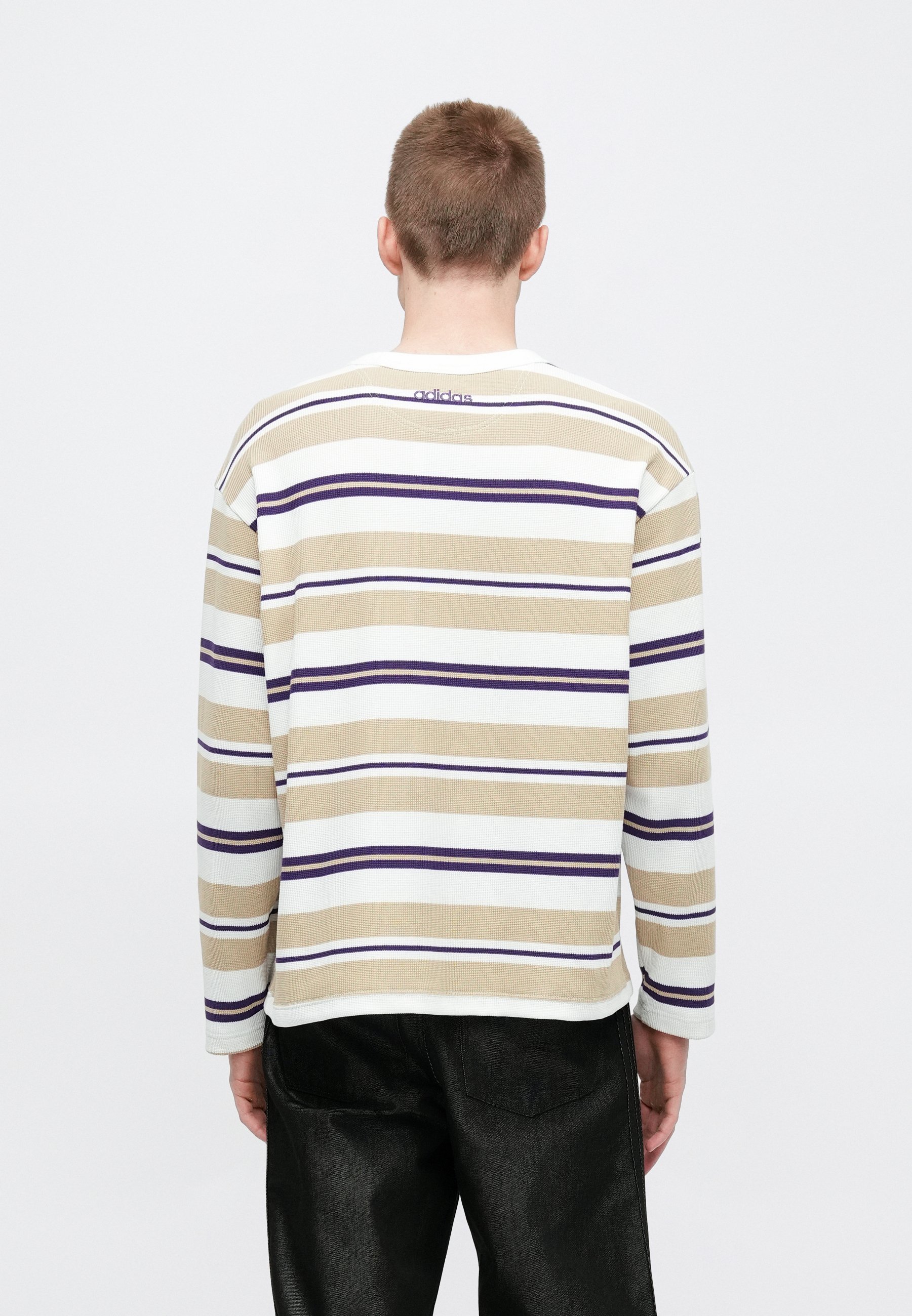 adidas Originals GRAPHIC STRIPE - Long sleeved top - core white