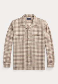 LONG SLEEVE SPORT SHIRT - Skjorter - khaki/blue