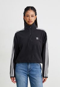 adidas Originals HALF ZIP - Pulover iz flisa - black