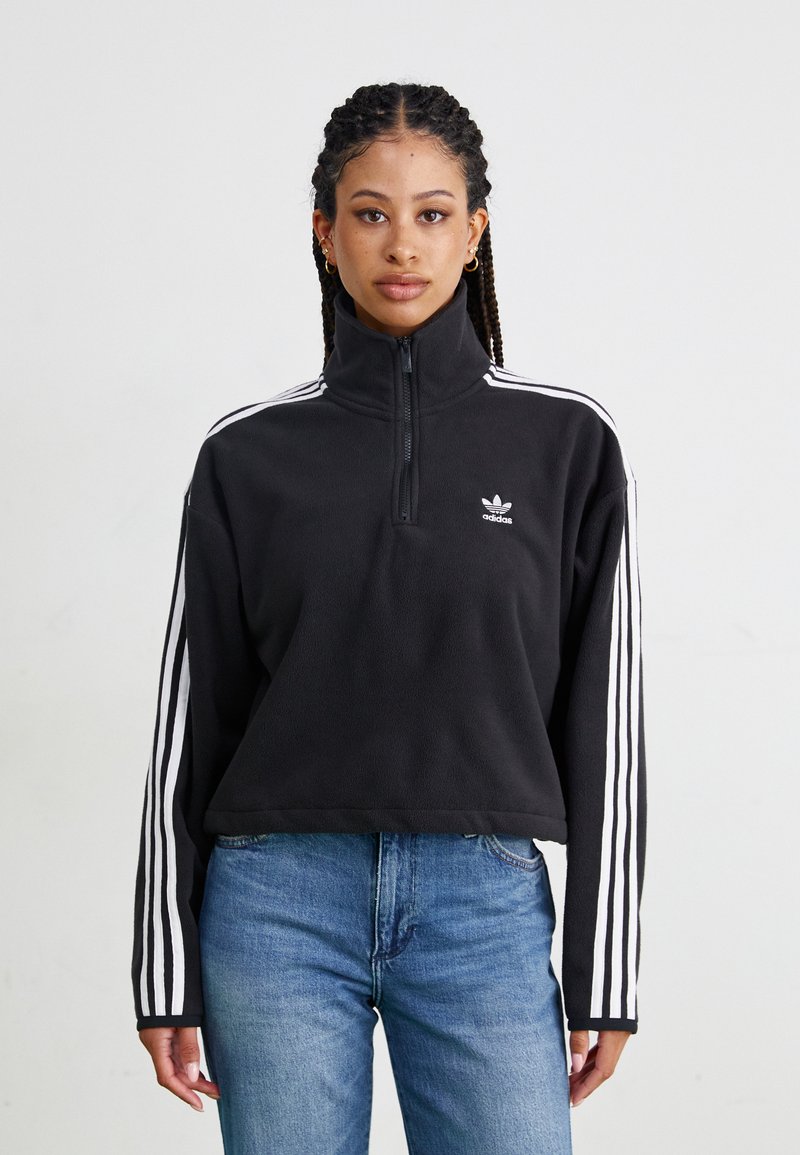 adidas Originals HALF ZIP - Pulover iz flisa - black