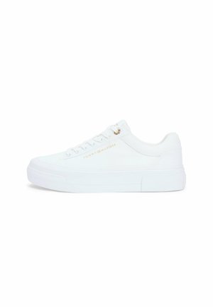 METALLIC LOGO PLATFORM  - Baskets basses - white