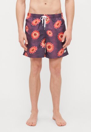 RASPBERRY AIR GARDEN FLORAL PRINTED SWIM TRUNKS - Badeshorts - pink