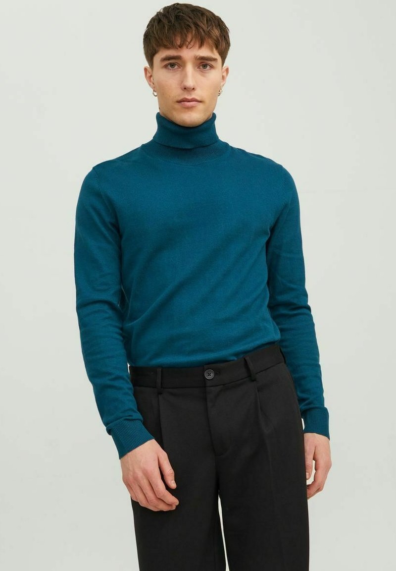 Jack & Jones JJEEMIL ROLL NECK - Maglione - sailor blue