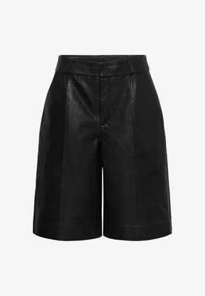 My Essential Wardrobe, MWAKELA BERMUDA SHORTS - Leren broek - black