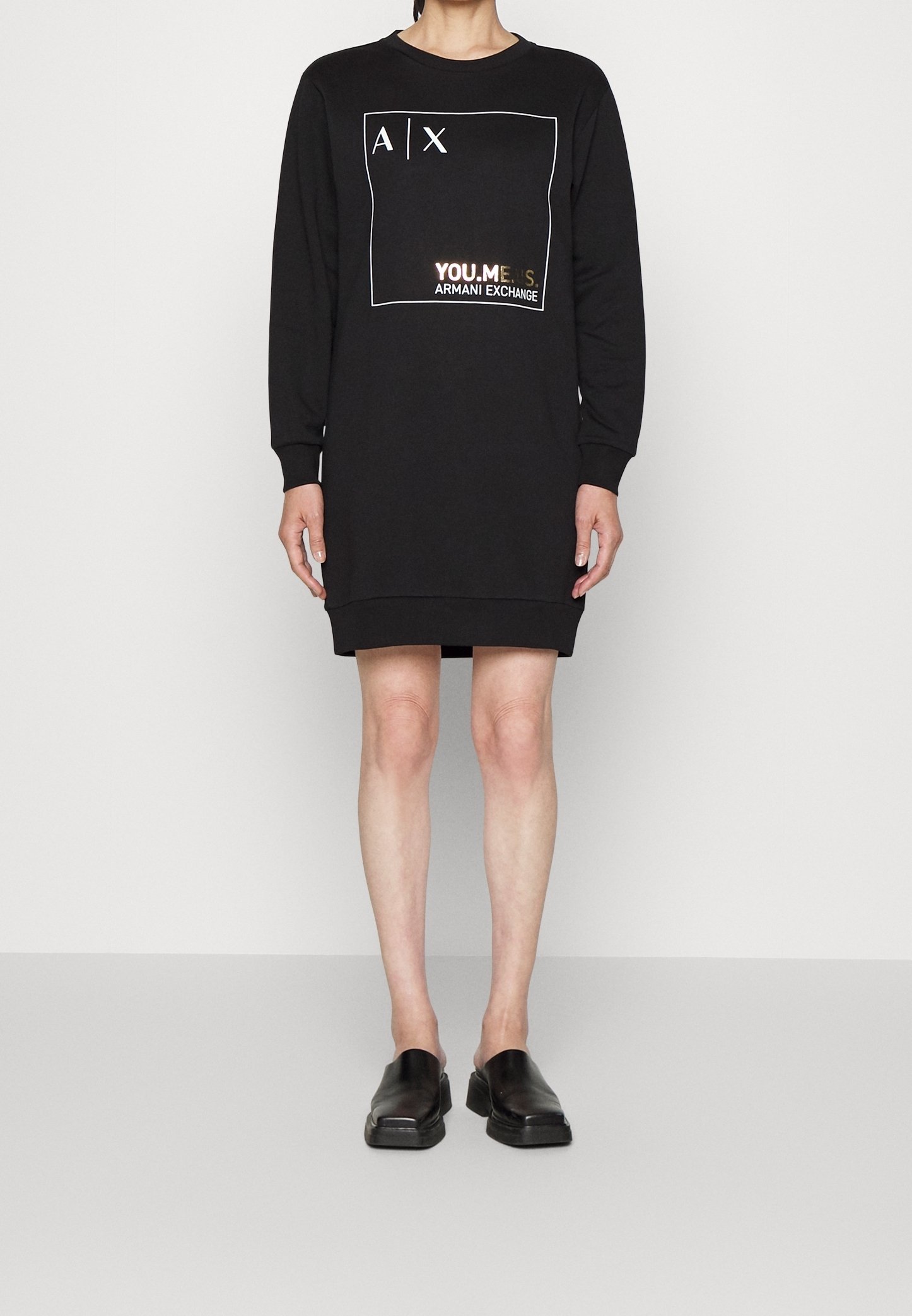 Armani Exchange Shift dress - black - (Pre-owned) - Zalando.ie
