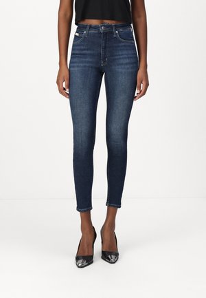 HIGH SUPER SKINNY ANKLE - Jeans Skinny Fit - denim dark