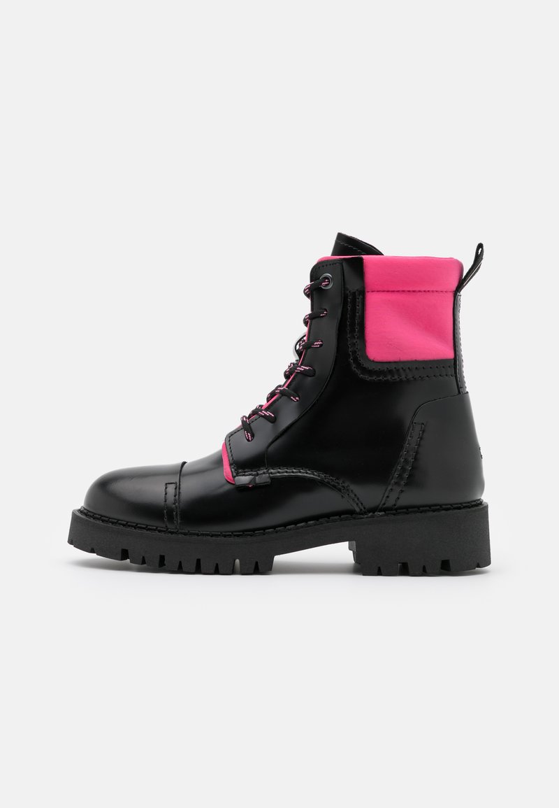 Tommy jeans pop colour lace up boot in black Outlet