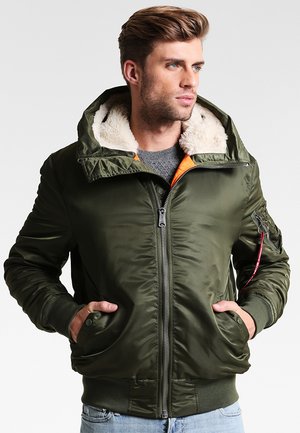 MA-1 HOODED - Lett jakke - dark green