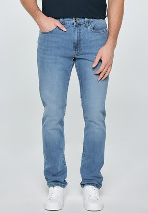 Big Star TERRY TAPERED - Džíny Slim Fit - aqua