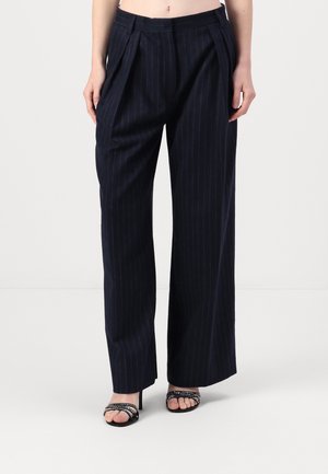 ENZO PINSTRIPE - Bukse - total eclipse