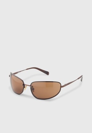 QUAY, SIDE QUEST UNISEX - Слънчеви очила - chocolate/brown