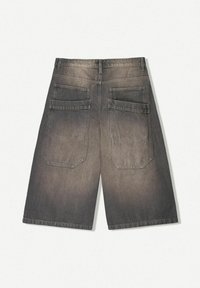 SUPER BAGGY BERMUDA - Jean large - mottled dark grey