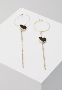 sweet deluxe - NADINE - Auskarai - gold-coloured/crystal/schwarz Miniatiūros vaizdas 1