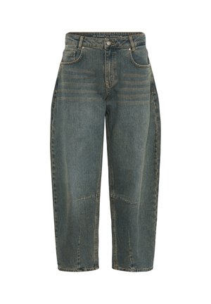 My Essential Wardrobe, JEANS BARREL MWHOTTIE139 LIMITED - Wide leg - dark blue dirty wash