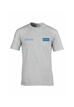 OASIS DEFINITELY MAYBE TRACKLISTING - T-shirts print - grey